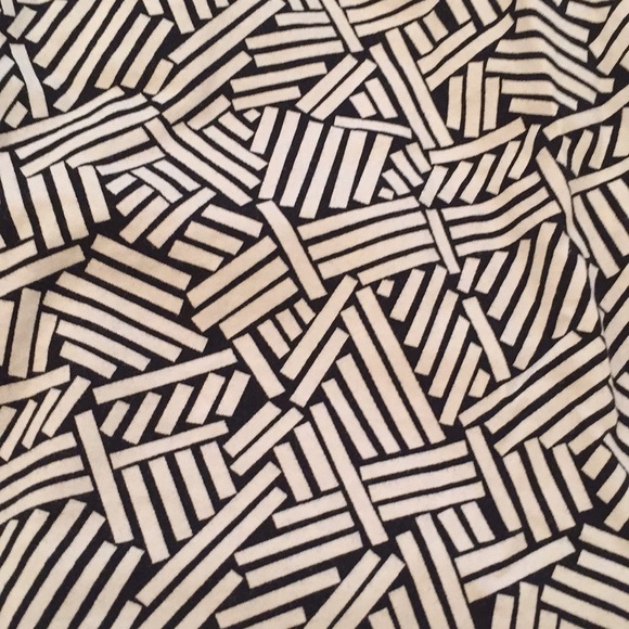 Ann Taylor Loft Casual A-Line Skirt - Black/White - Picture 4 of 5